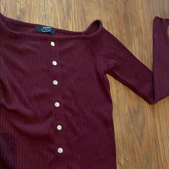 Bershka burgundy sweater - Picture 2 of 4